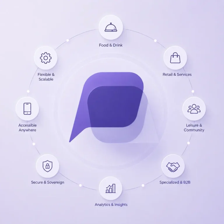 Perkss fintech infrastructure for UK businesses graphic with devices and industry icons