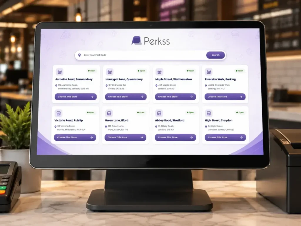 Multi Store Management centralized dashboard with store analytics, business reporting and branch performance monitoring.