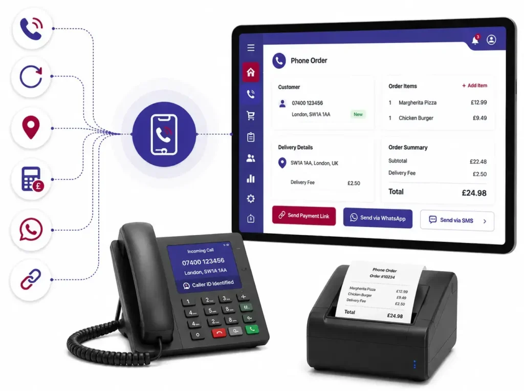 Order Management System for phone ordering and customer communication