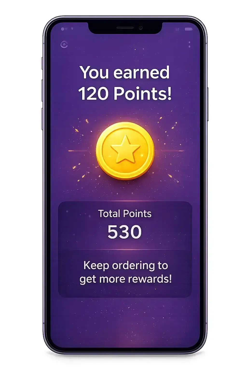 Customer earning loyalty rewards through a self service kiosk
