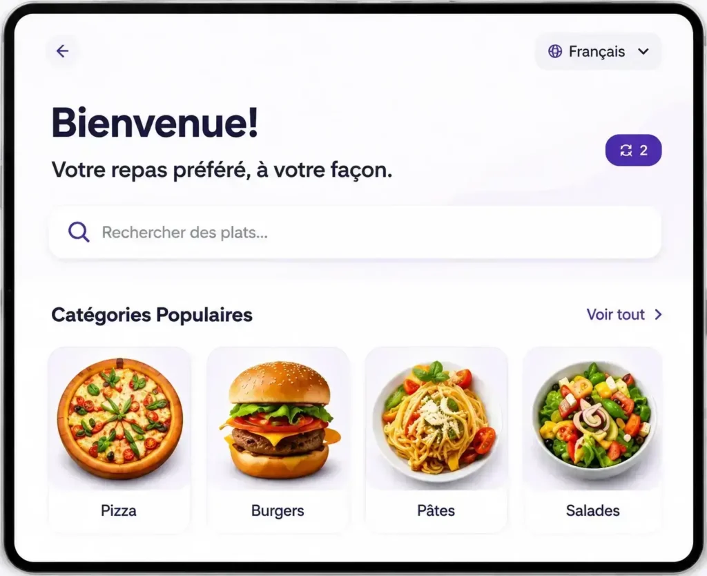 Multi-Language Support Ordering Portal