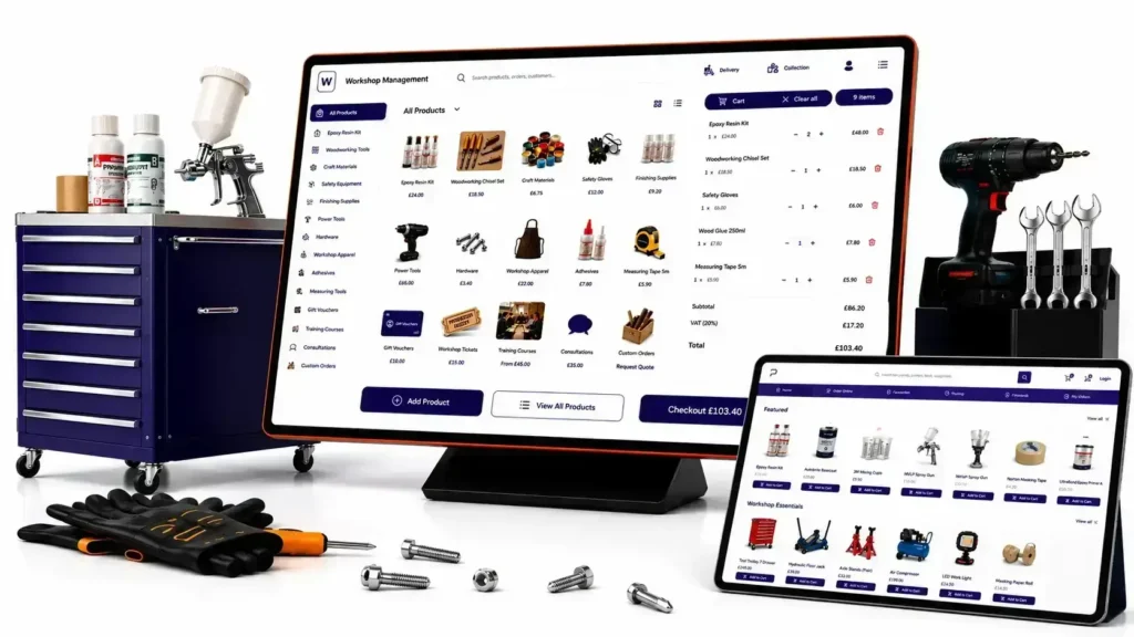 Workshop Management System UK with Online Ordering